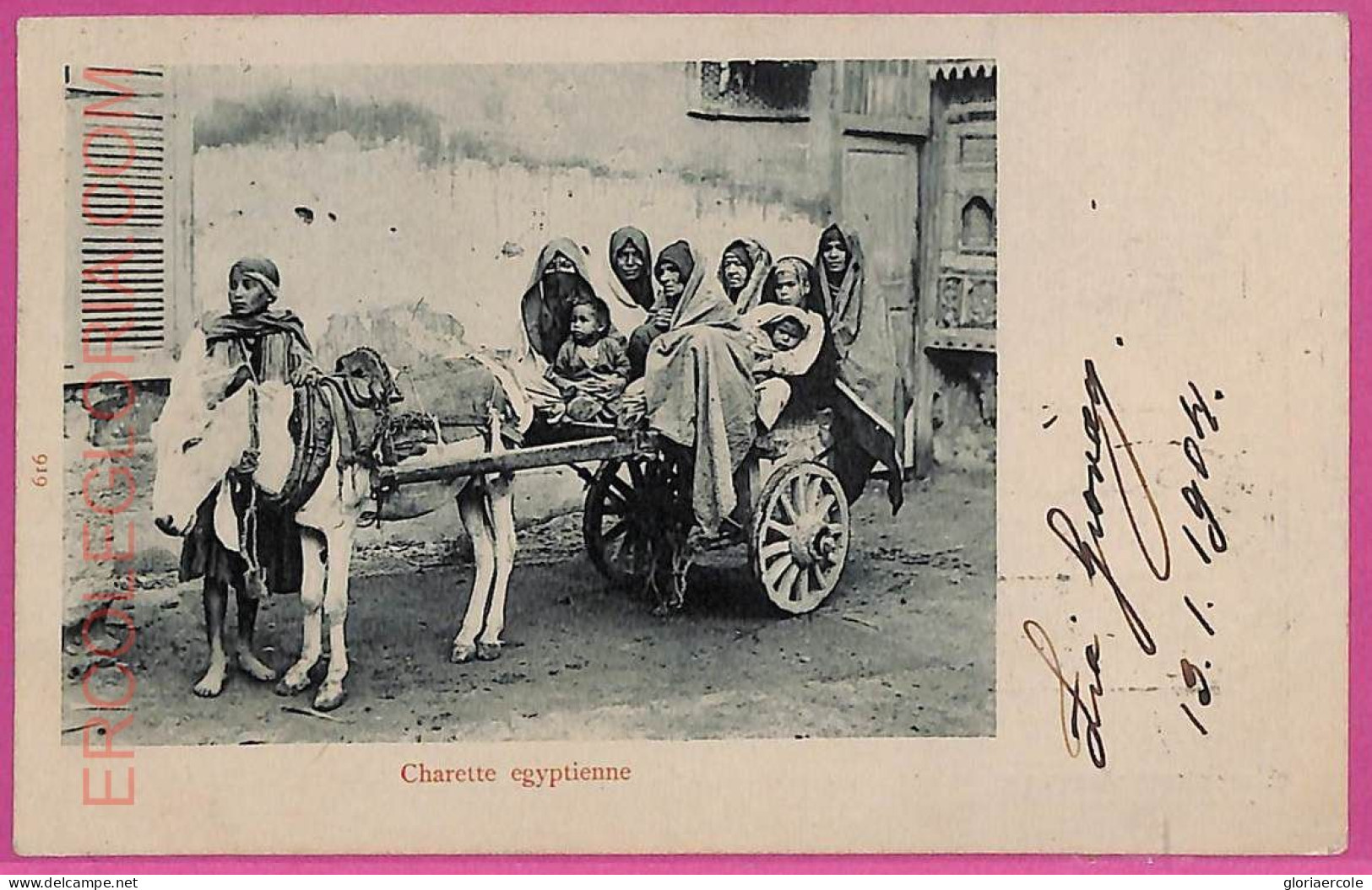 Ag2720 - EGYPT - VINTAGE POSTCARD  - Ethnic - 1904 - África