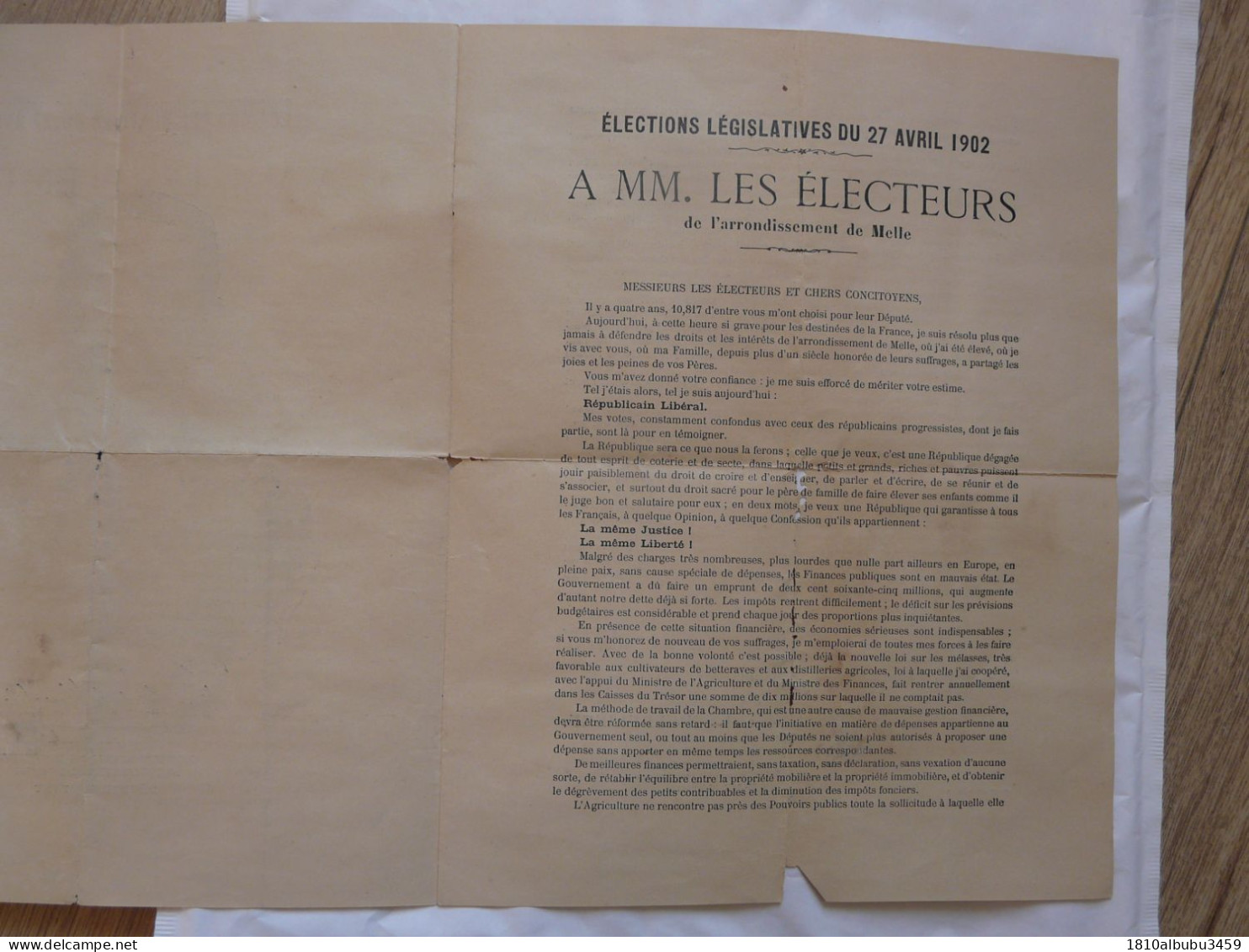 AYME BARON DE LA CHEVRELIERE - ELECTIONS LEGISLATIVES Du 27 Avril 1902 : Député Sortant - Ancien Capitaine De Cavalerie - Documents Historiques