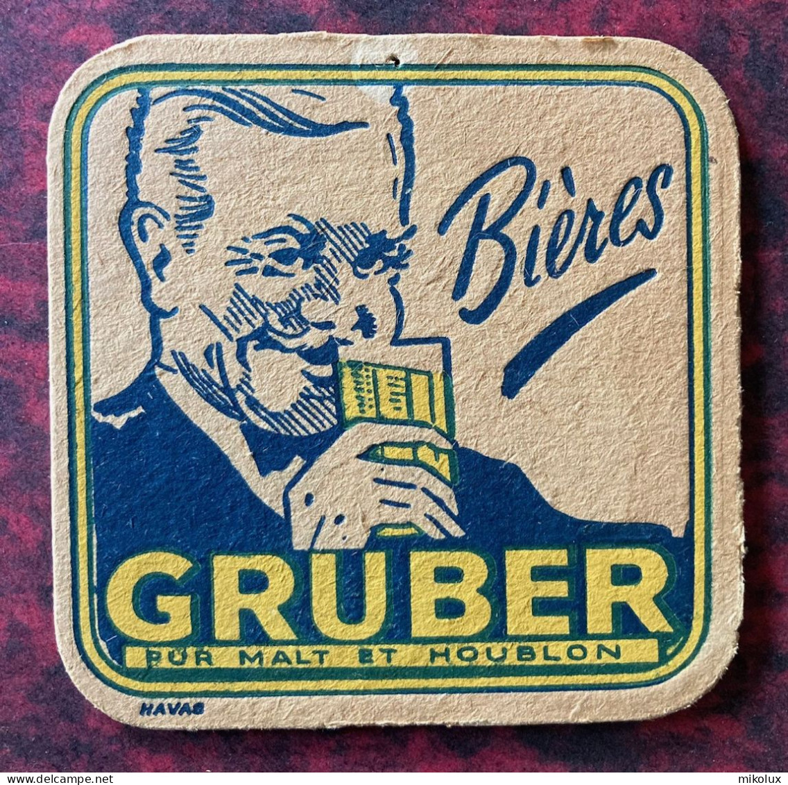 Luxembourg  Bieres Gruber . Sous Bock . Bierdeckel . - Sotto-boccale