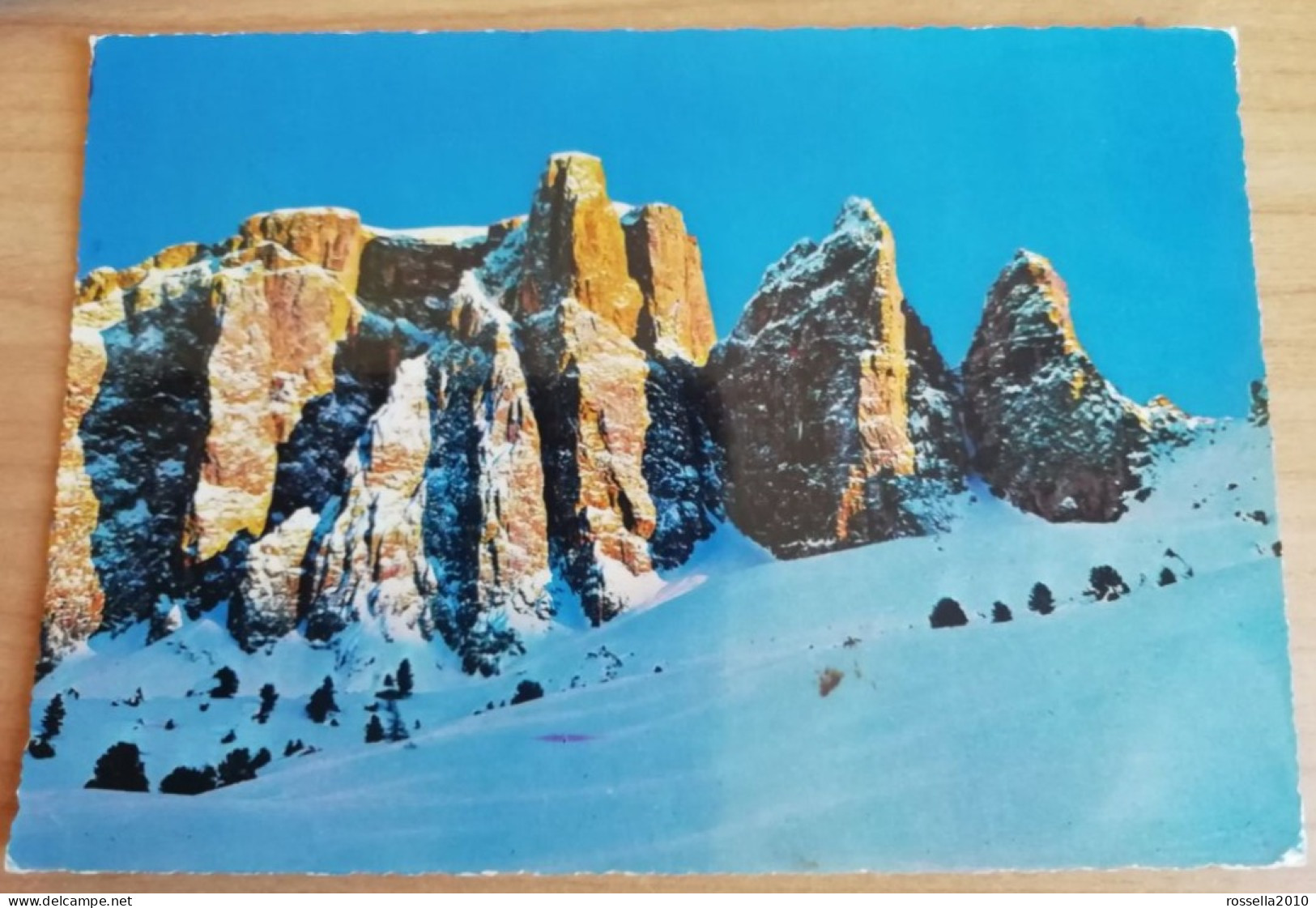 CARTOLINA ITALIA 1966 DOLOMITI TRENTO PASSO SELLA TORRI DEL SELLA Italy Postcard ITALIEN Ansichtskarten - Trento