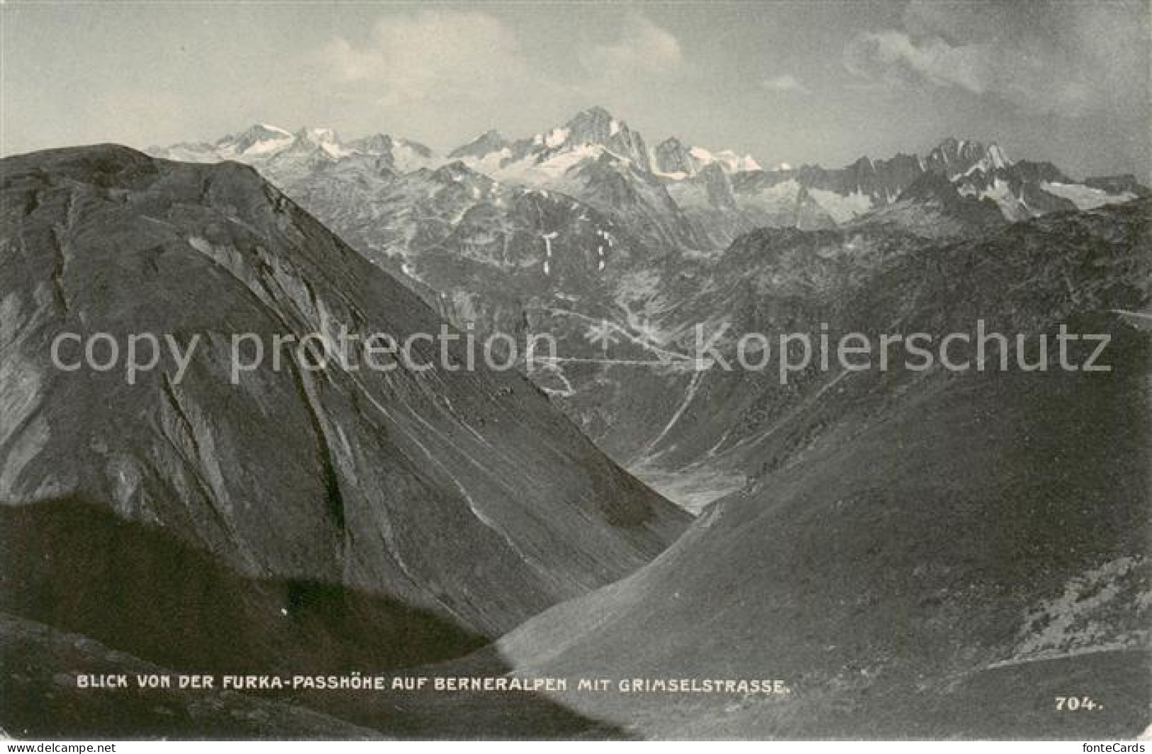 13827328 Furkapasshoehe Mit Blick Auf Berneralpen Und Grimselstrasse Furkapassho - Autres & Non Classés