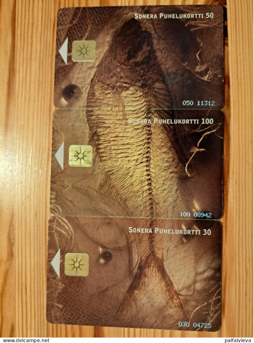 Phonecard Set Finland - Puzzle, Fish - Finnland