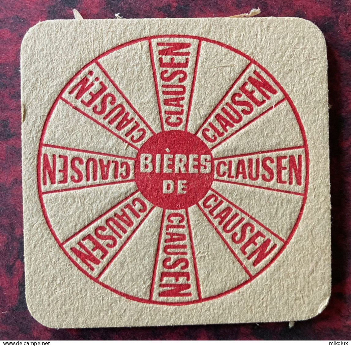 Luxembourg  Bieres De Clausen  . Sous Bock . Bierdeckel . - Sotto-boccale