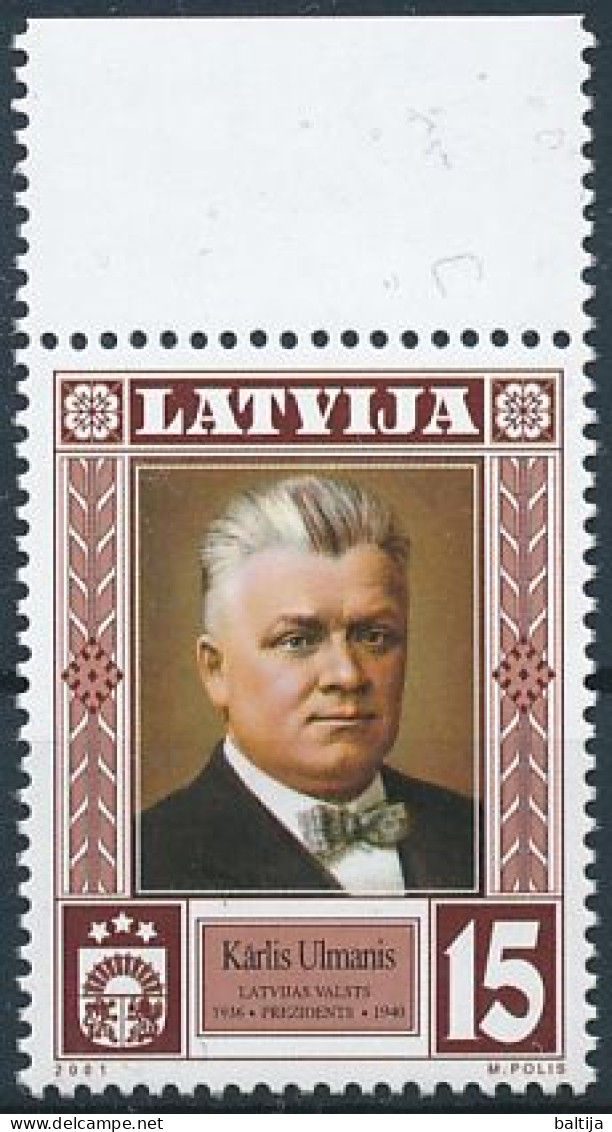 Mi 540 ** MNH / 4th Latvian President Kārlis Ulmanis, Head Of State - Lettonia