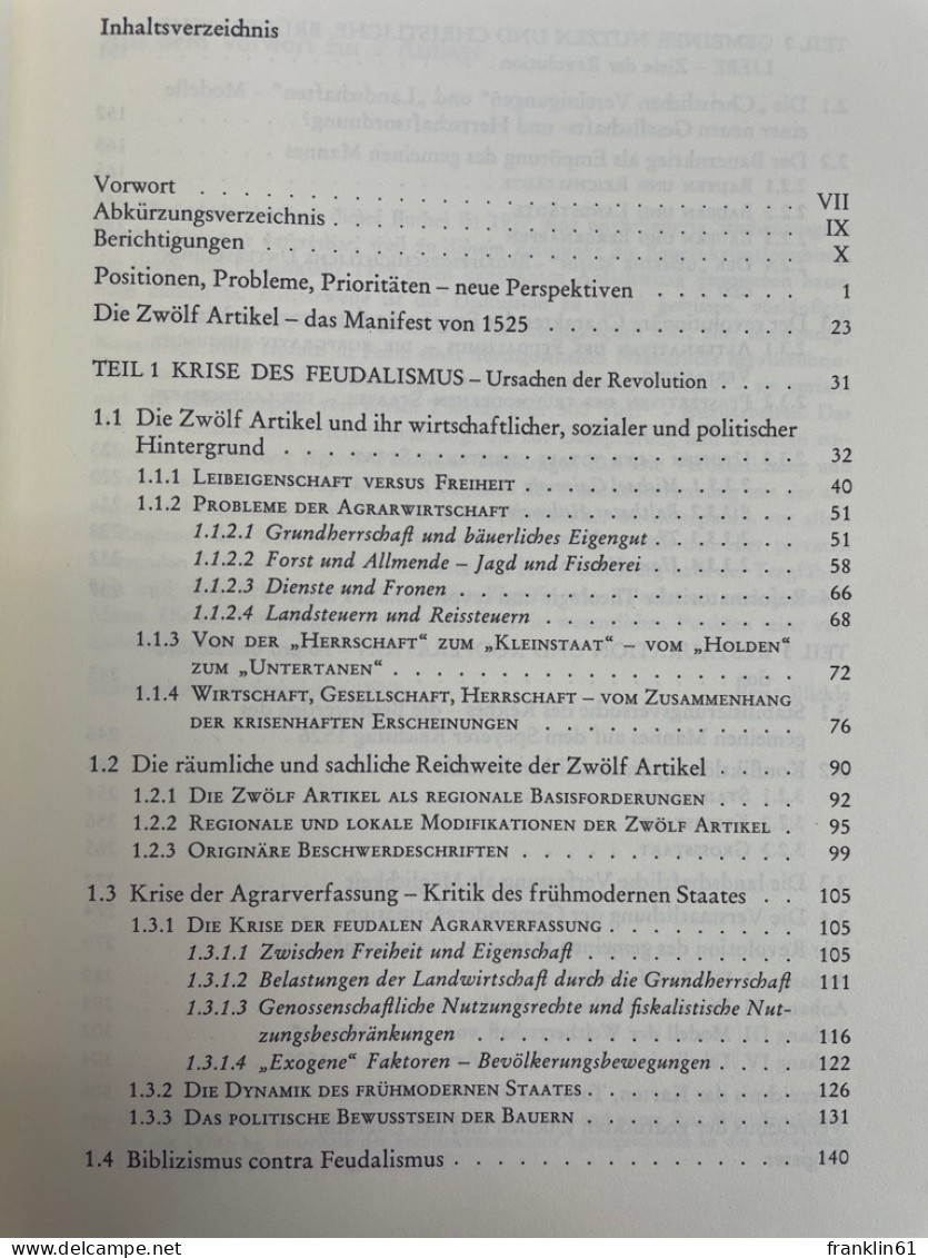 Die Revolution Von 1525. - 4. Neuzeit (1789-1914)