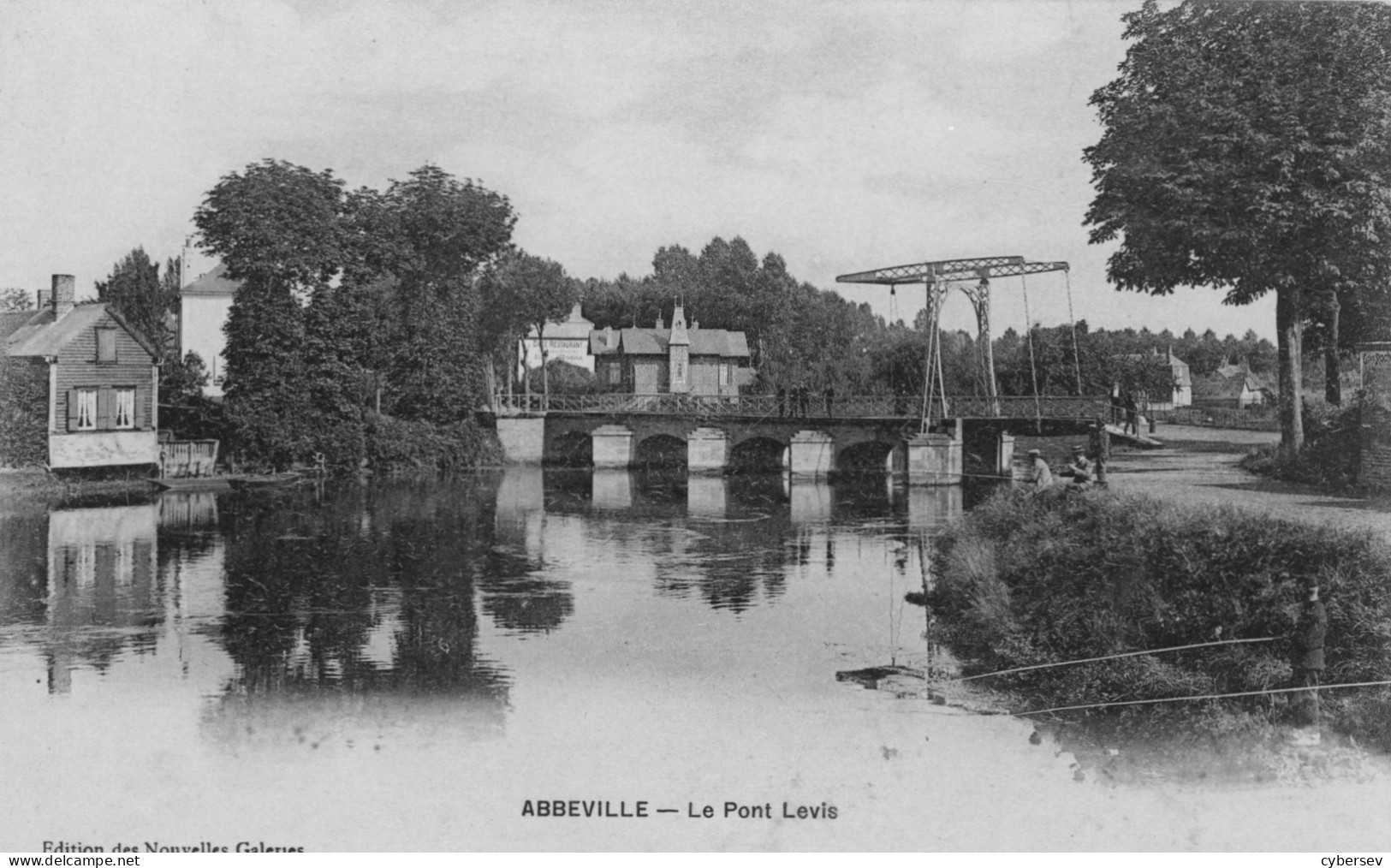 ABBEVILLE - Le Pont Levis - Pêcheurs - Abbeville