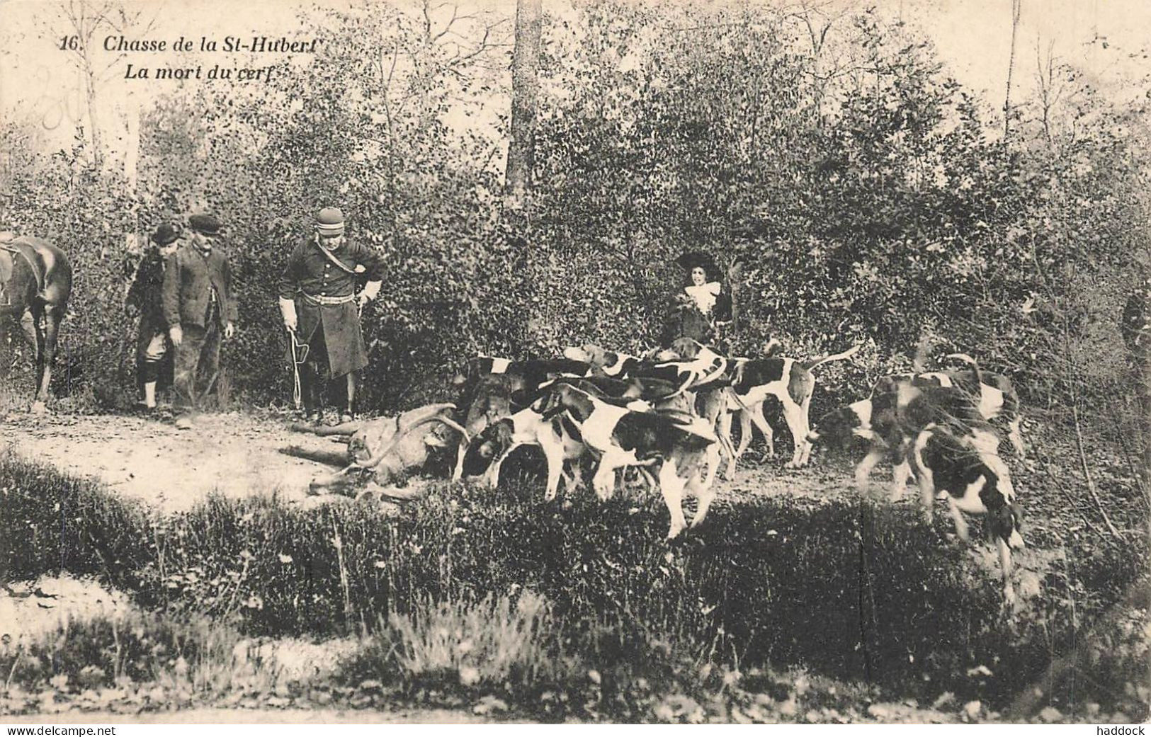 RAMBOUILLET : CHASSE DE LA ST HUBERT - LA MORT DU CERF - Rambouillet