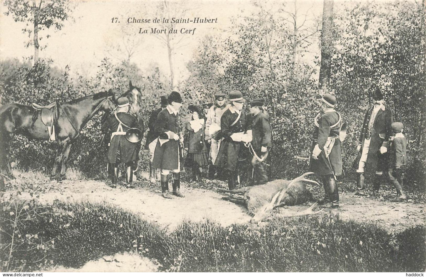 RAMBOUILLET : CHASSE DE LA ST HUBERT - LA MORT DU CERF - Rambouillet