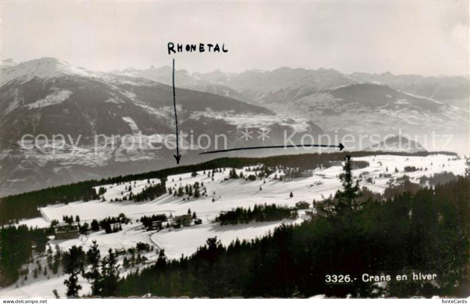 13826794 Crans-sur-Sierre Panorama En Hiver Crans-sur-Sierre - Autres & Non Classés