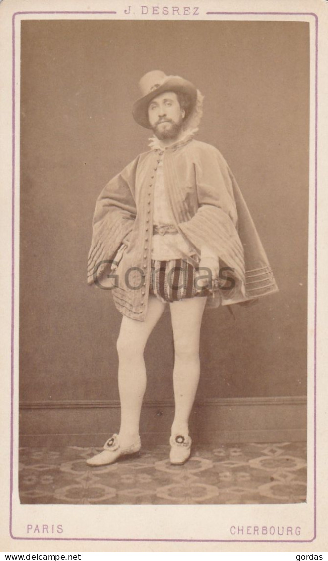 France - Paris - Cherbourg - Actor - Siecle XIX - 19 - Photo Tony Rouge - 65x105mm - Ancianas (antes De 1900)