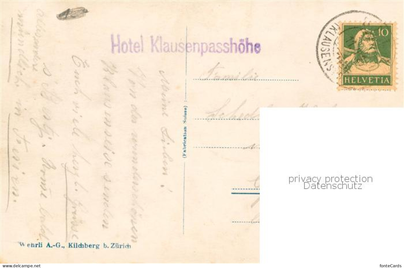 13824932 Klausenpasshoehe Hotel Klausen Passhoehe Mit Kammlistock Und Scheerhorn - Autres & Non Classés