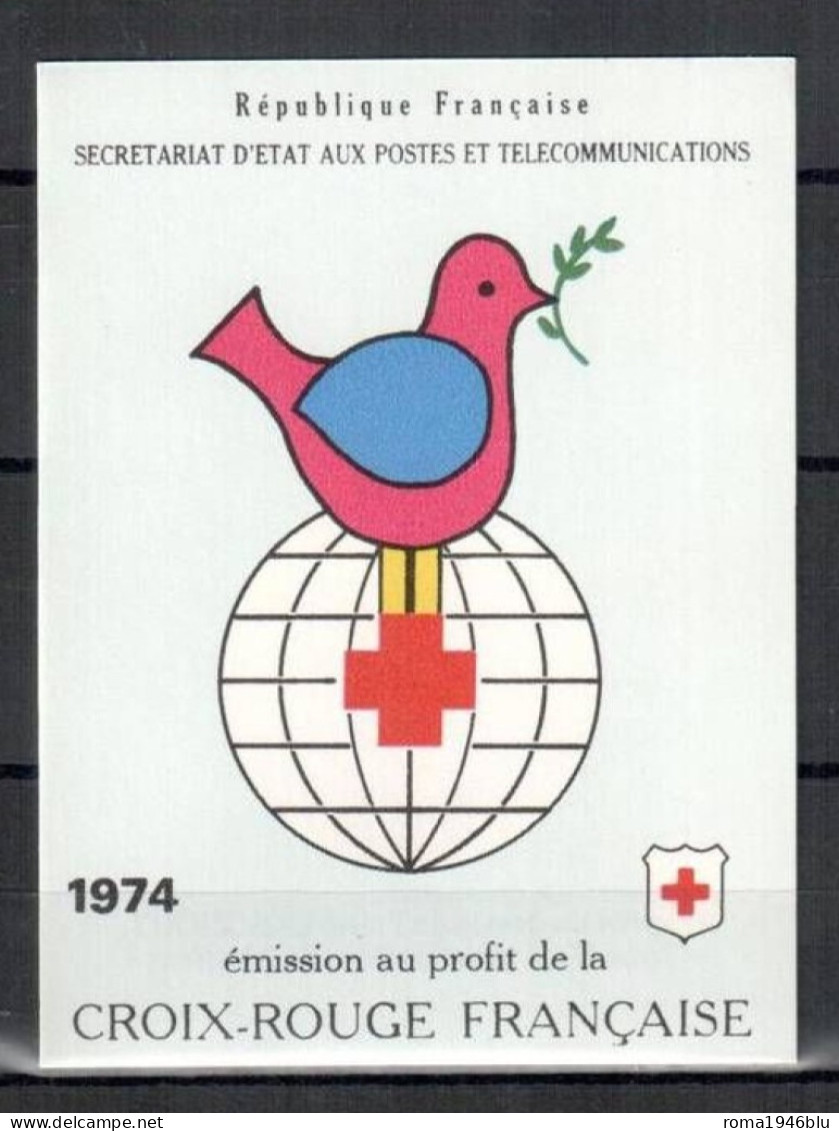 FRANCIA 1974 LIBRETTO PRO CROCE ROSSA ** MNH - Croix Rouge