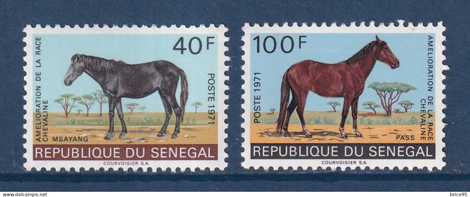 Sénégal - YT N° 343 Et 344 ** - Neuf Sans Charnière - 1971 - Senegal (1960-...)