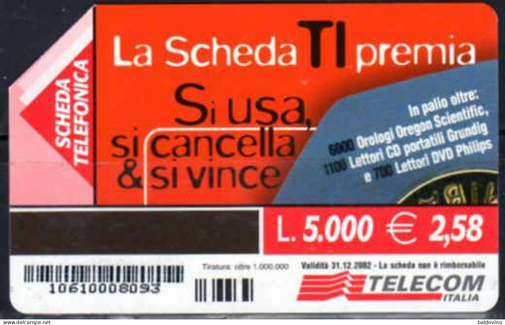 Telecom Italia 15 schede telefoniche