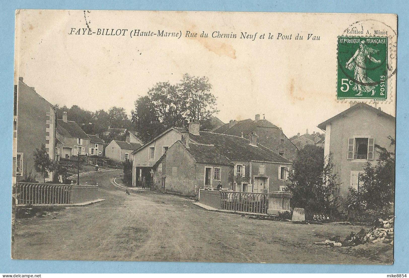 1019  CPA  FAYL-BILLOT  (Haute-Marne)  Rue Du Chemin Neuf Et Le Pont Du Vau   +++++++++++++++++++ - Fayl-Billot