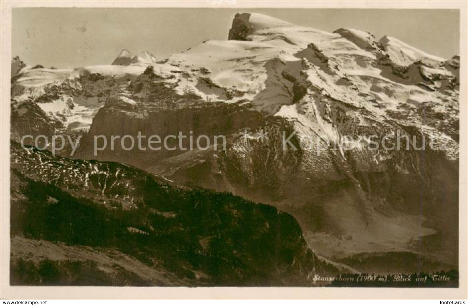 13823902 Stanserhorn 1898m NW Blick Auf Titlis  - Andere & Zonder Classificatie