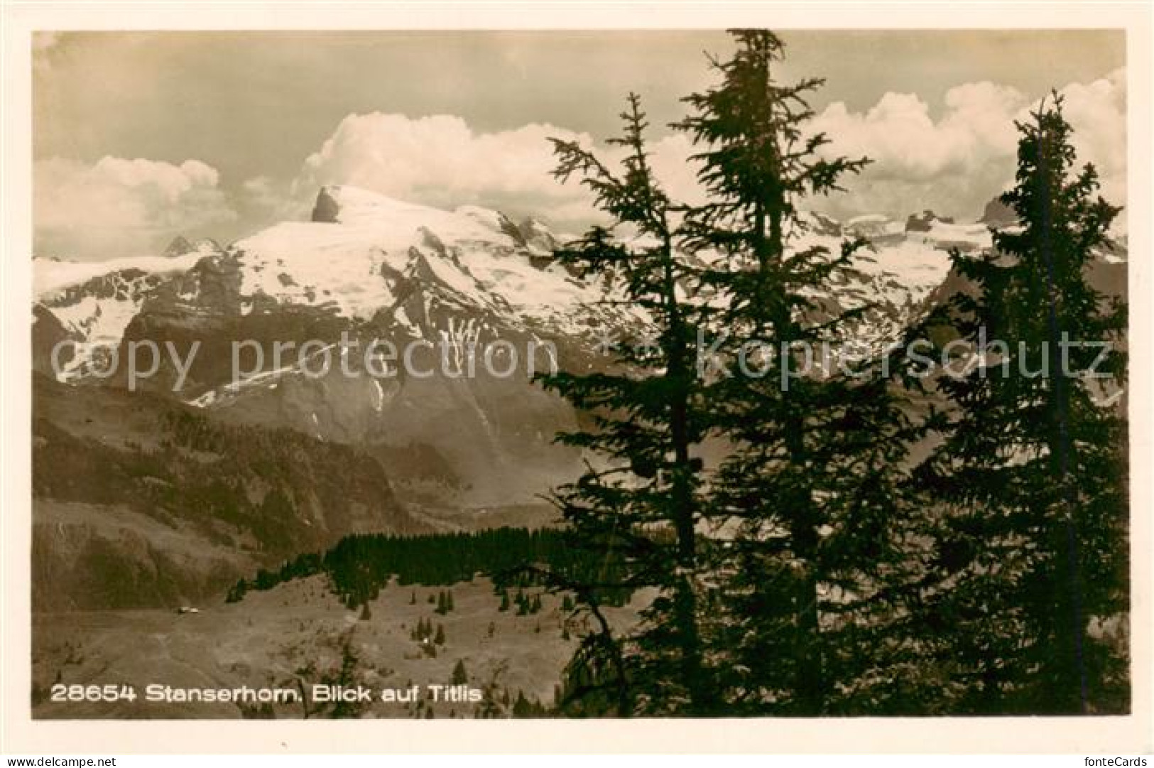 13823901 Stanserhorn 1898m NW Mit Blick Auf Titlis  - Andere & Zonder Classificatie