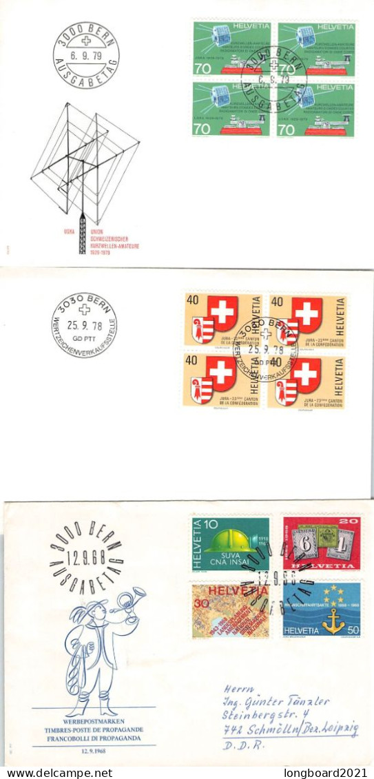 SCHWEIZ - Sammlung 19 FDC zwischen 1965-1980 / 6314