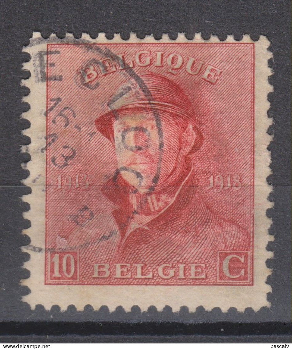 COB 168 Oblitération Centrale EECLOO - 1919-1920 Albert Met Helm