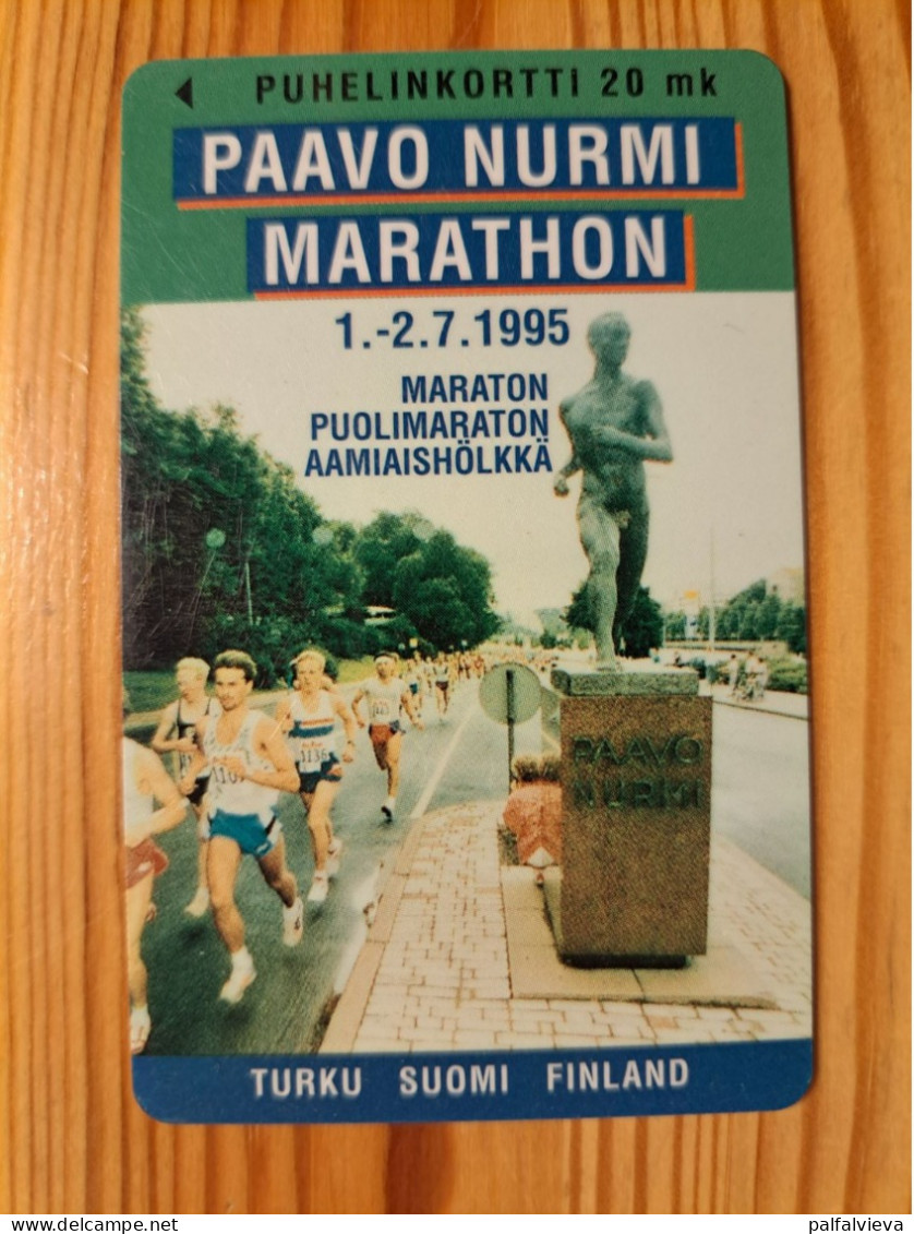 Phonecard Finland, Turku Telephone - Athletics, Paavo Nurmi Marathon 10.000 Ex. - Finlandia