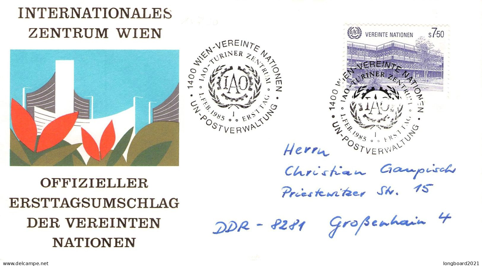 UNITED NATIONS VIENNA - 9 Diff FDC 1982-1985 / 6315 - FDC