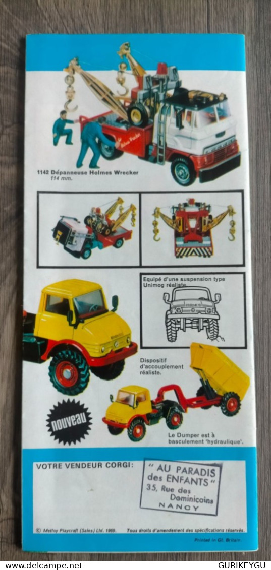 Catalogue Dépliant Le Monde Fantastique Des CORGI TOYS JAMES BOND DAKTARI BATMAN 1968 Voiture OUI-OUI TTBE - Andere & Zonder Classificatie