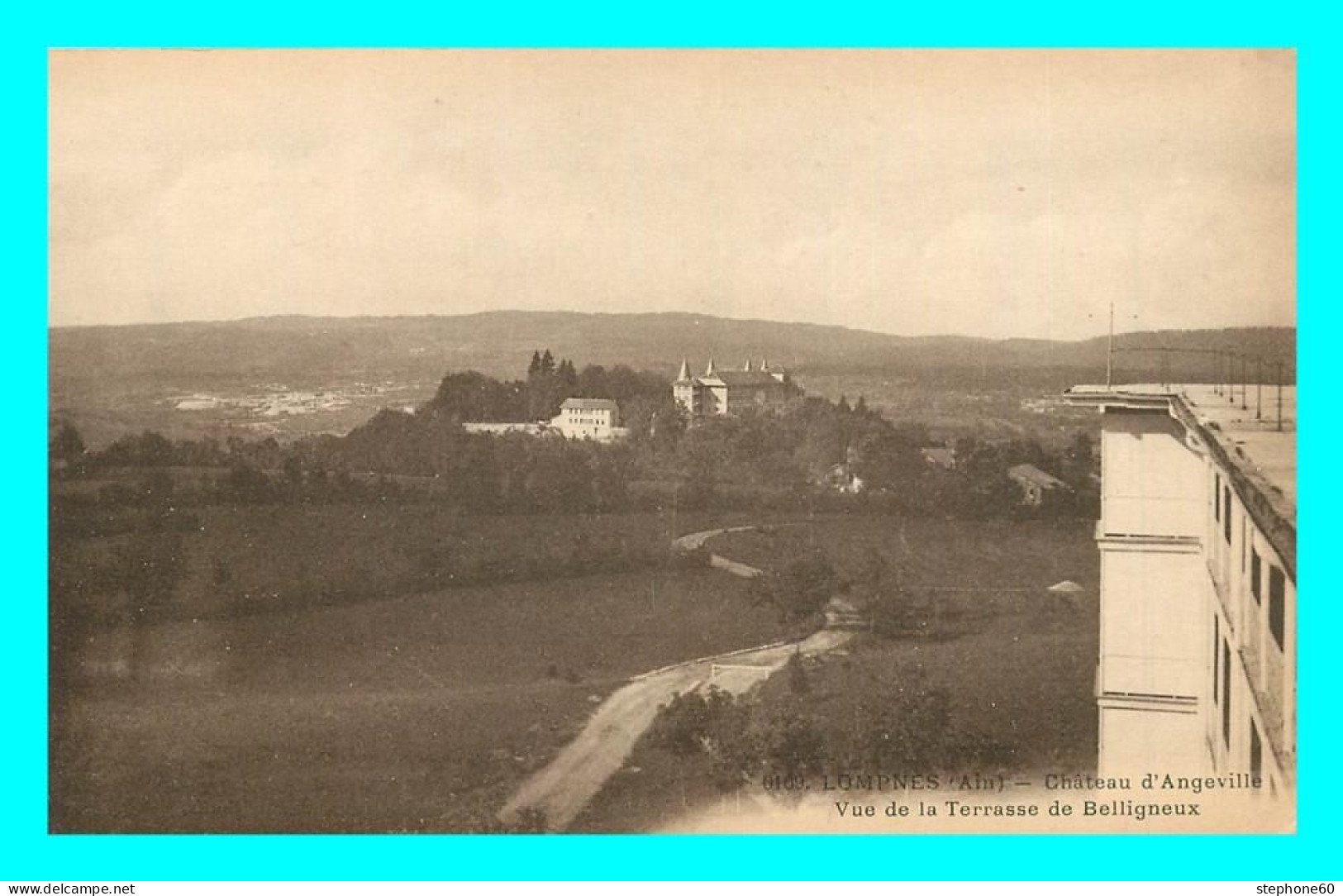 A803 / 203 01 - LOMPNES Chateau D'Angeville Vue De La Terrasse De Belligneux - Hauteville-Lompnes