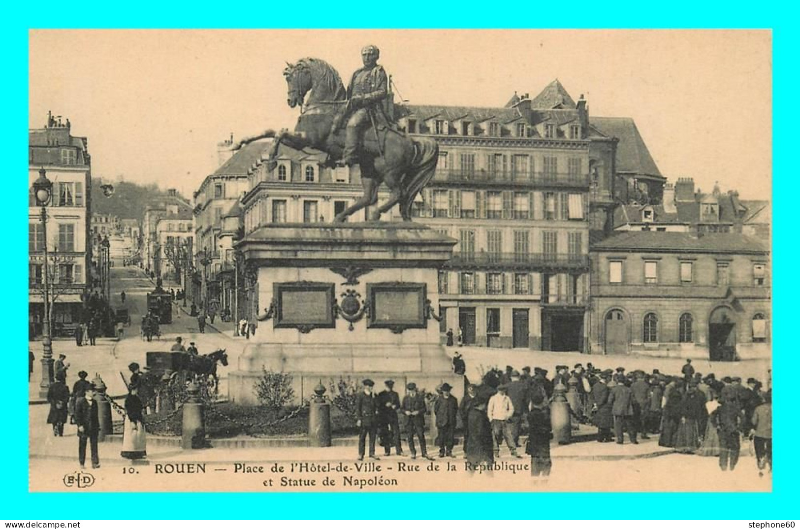 A803 / 409 76 - ROUEN Place De L'Hotel De Ville Rue De La République - Rouen