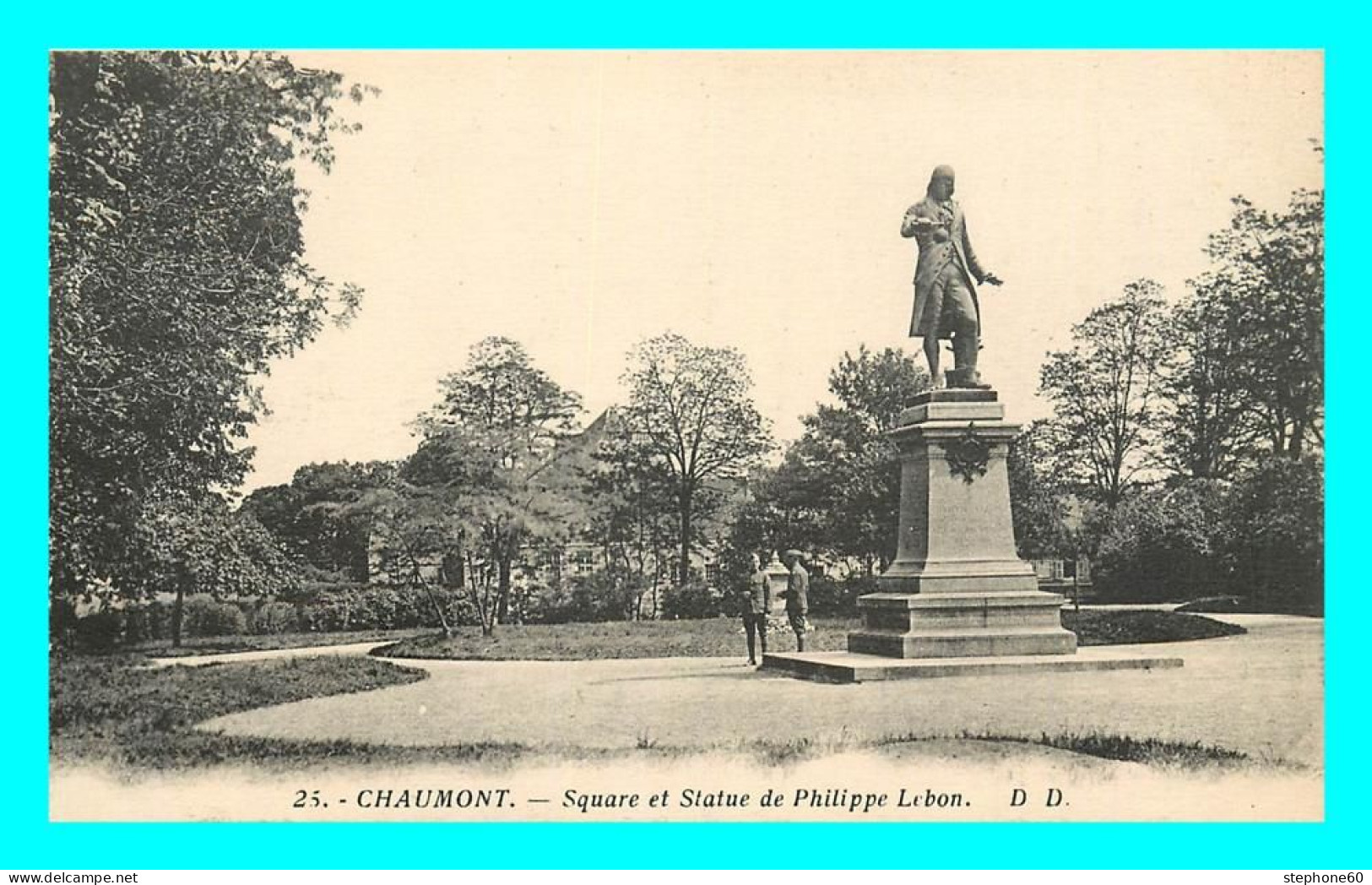 A803 / 469 52 - CHAUMONT Square Et Statue De Philippe Lebon - Chaumont