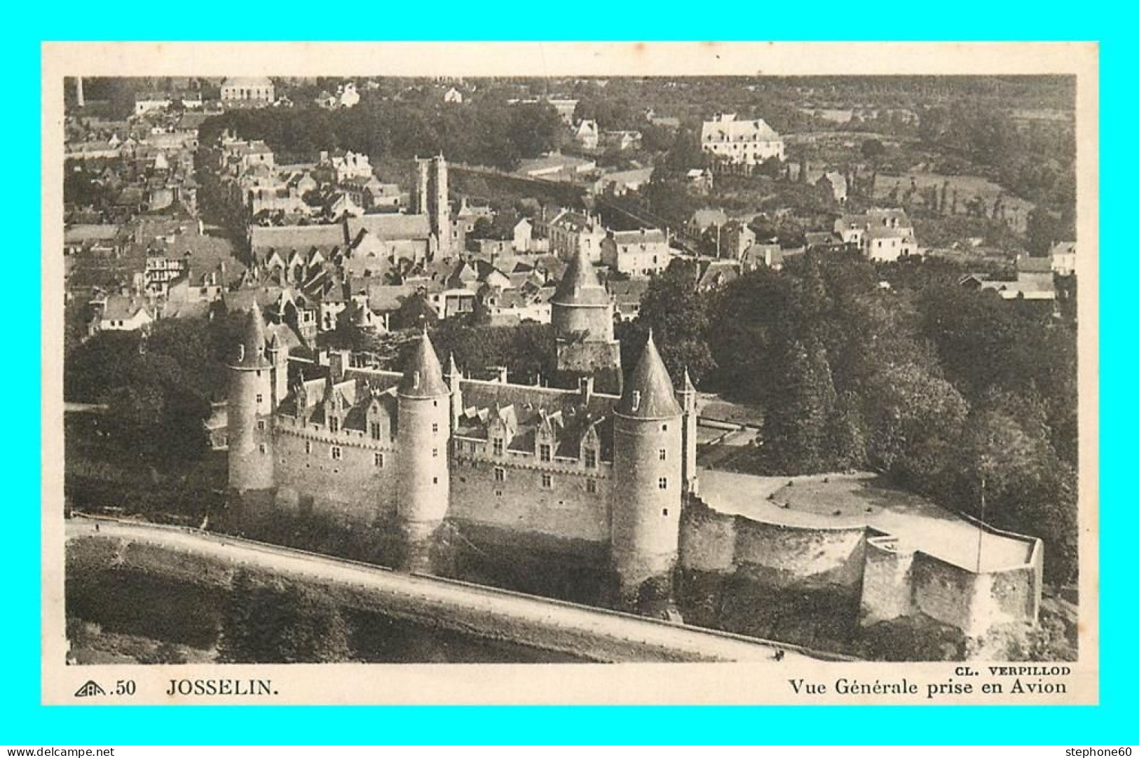 A805 / 083 56 - JOSSELIN Vue Générale Prise En Avion - Josselin