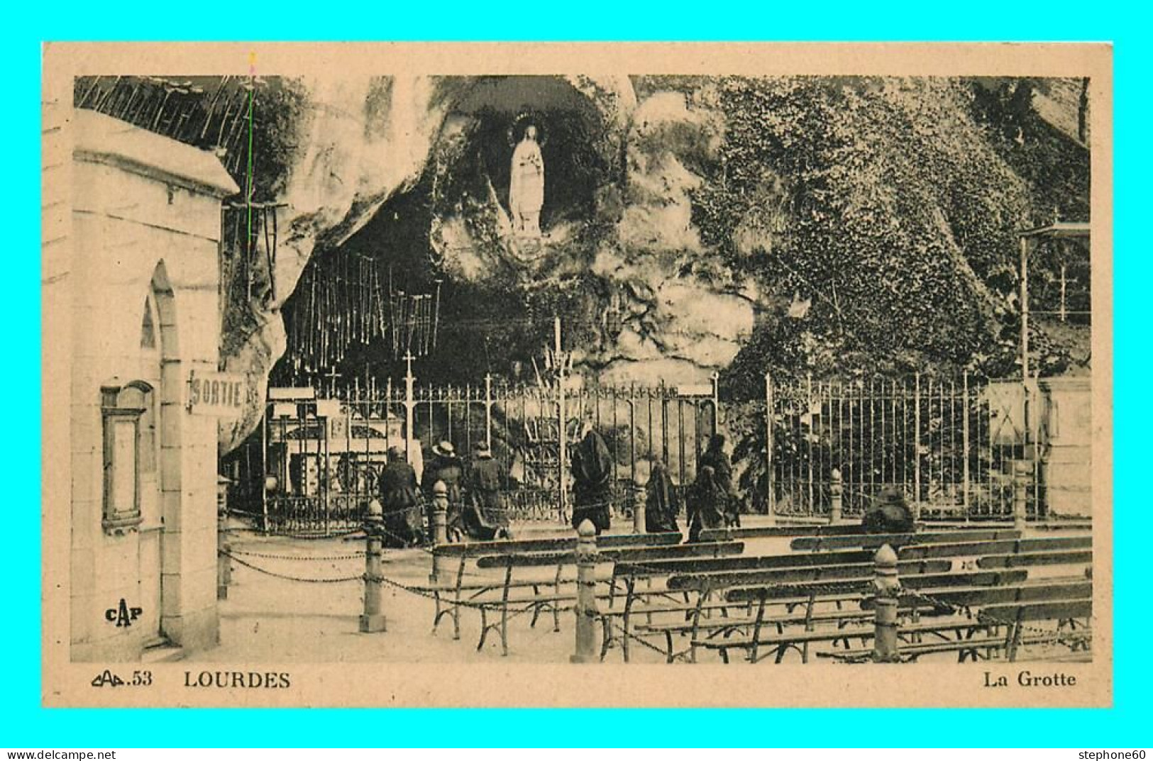 A805 / 109 65 - LOURDES Grotte ( Timbre Taxe - Lettre Taxée ) - Lourdes