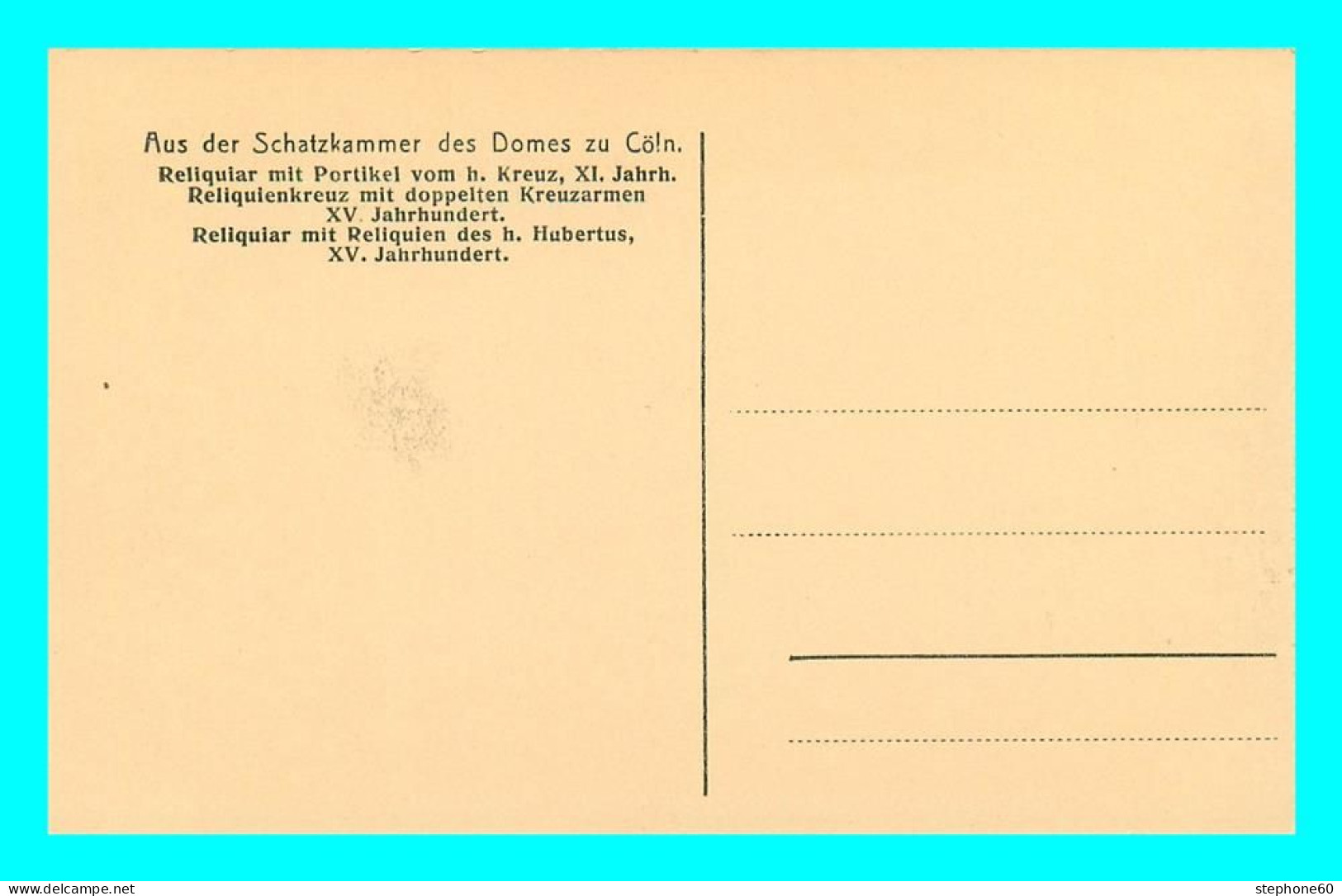 A805 / 211 KOLN Aus Der Schatzkammer Des Domes Zu Coln - Koeln