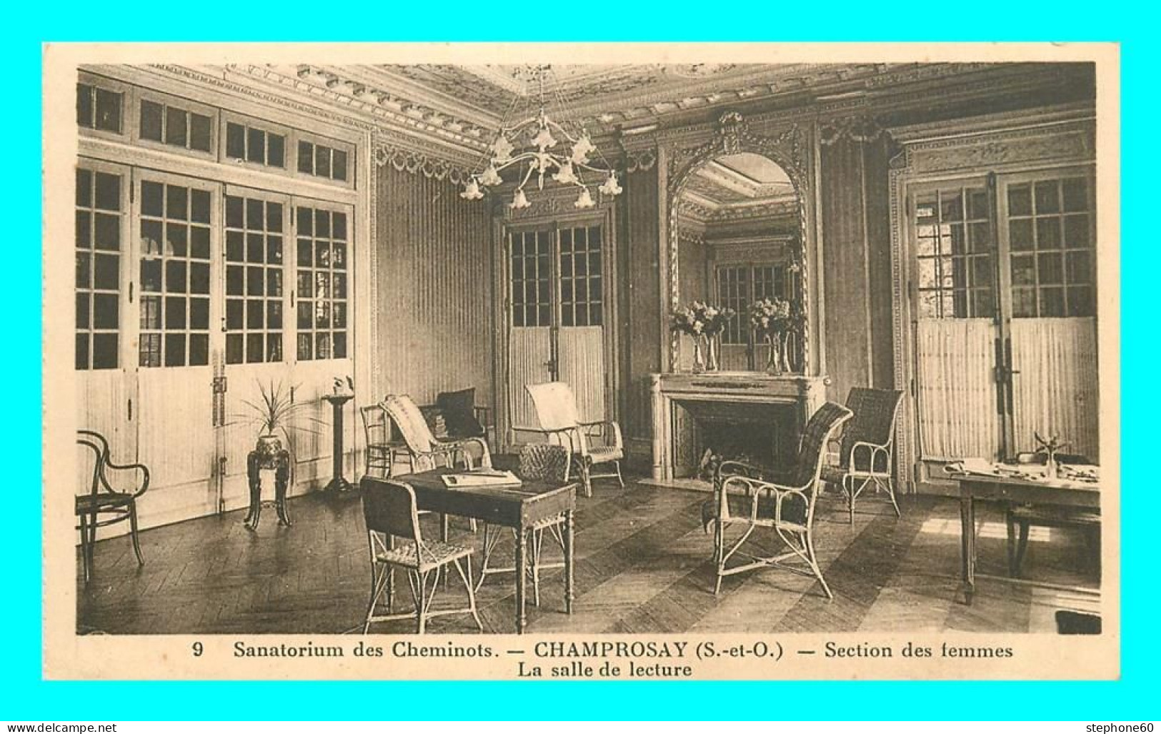 A805 / 285 91 - DRAVEIL Sanatorium Des Cheminots CHAMPROSAY Salle De Lecture - Draveil