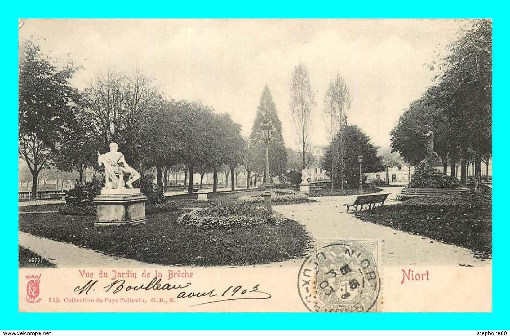 A804 / 279 79 - NIORT Vue Sur Les Jardins De La Breche - Niort