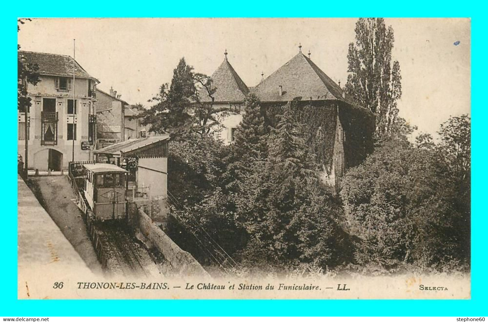 A804 / 331 74 - THONON LES BAINS Chateau Et Station Du Funiculaire - Thonon-les-Bains
