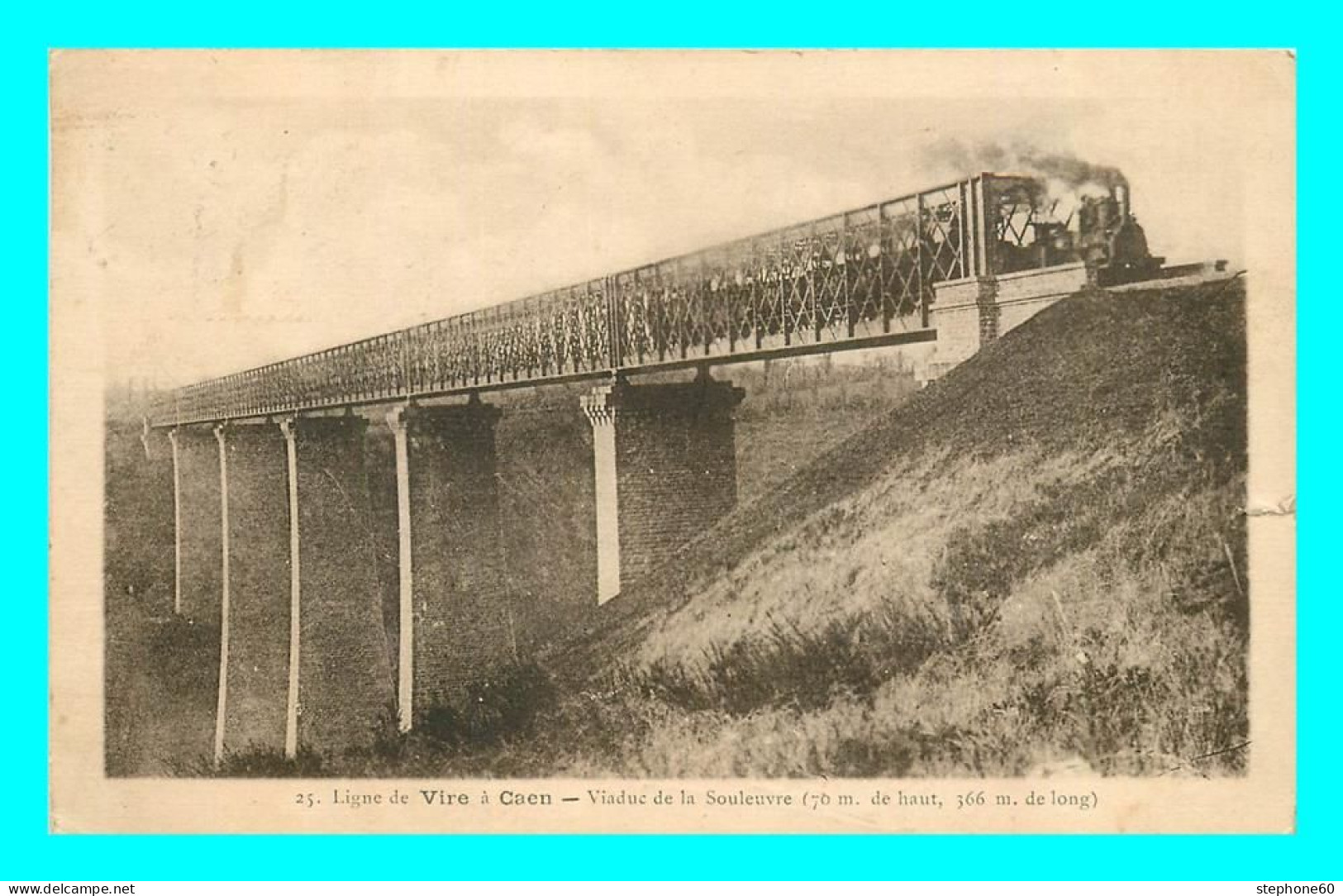 A805 / 445 14 - Ligne De VIRE à CAEN Viaduc De La Souleuvre ( Train ) - Autres & Non Classés