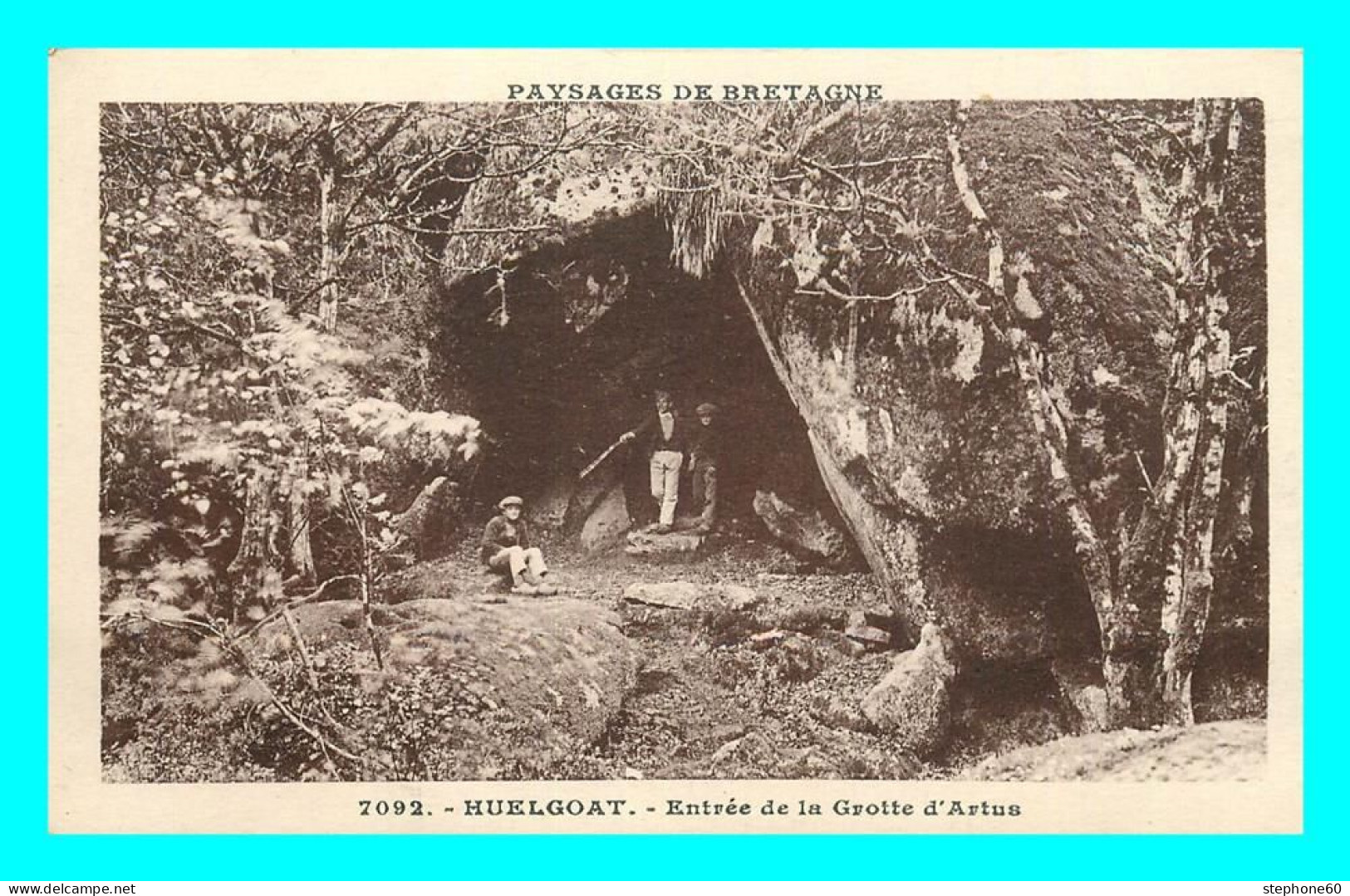 A805 / 605 29 - HUELGOAT Entrée De La Grotte D'Artus - Huelgoat