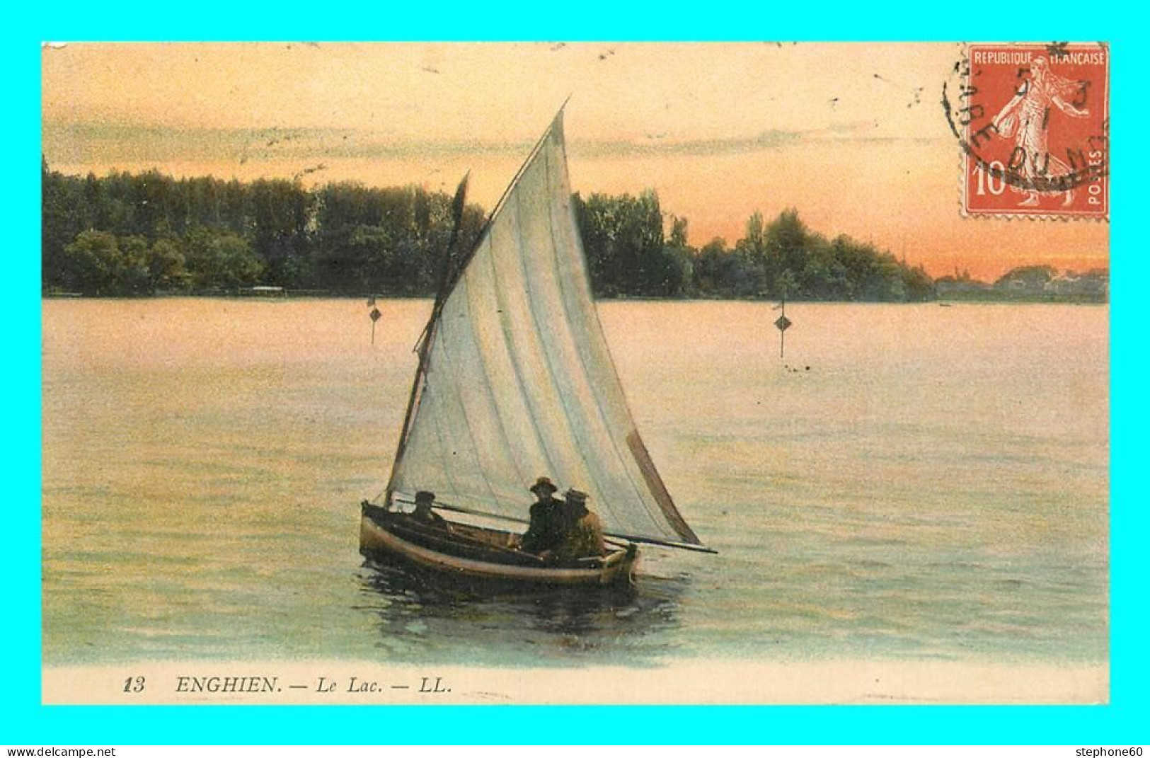 A809 / 581 95 - ENGHIEN LES BAINS Le Lac ( Bateau Voilier ) - Enghien Les Bains