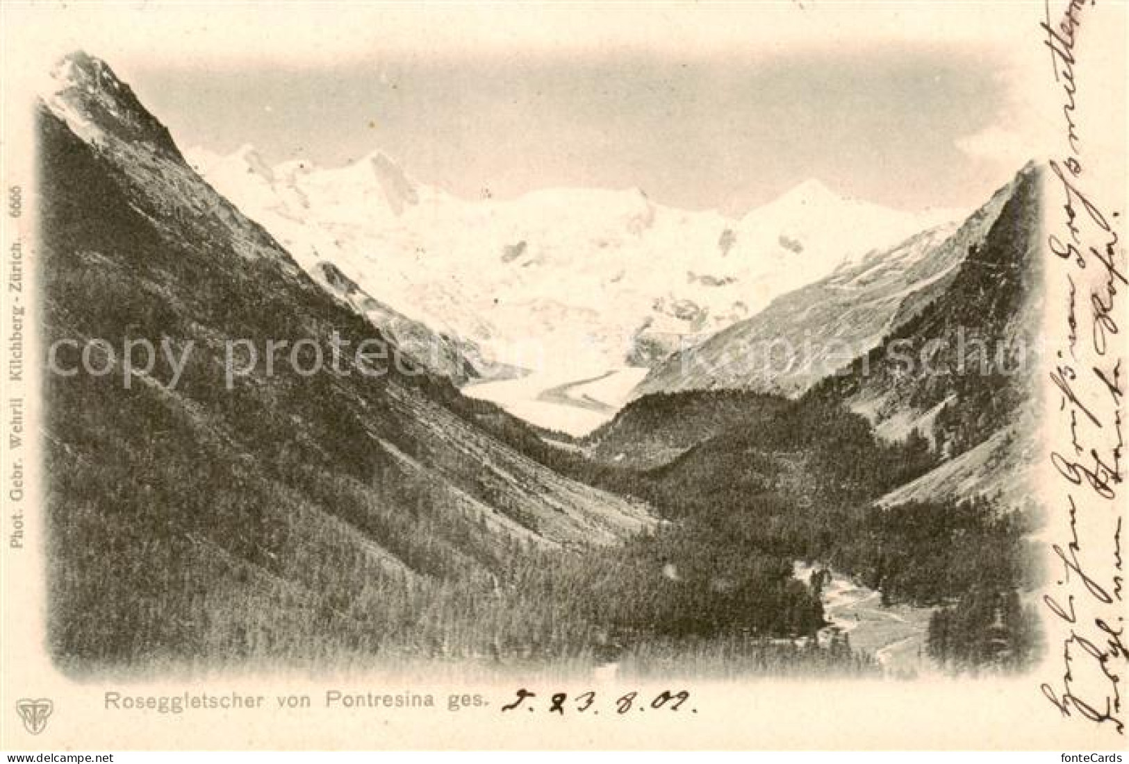 13823463 Roseggletscher Sellagruppe GR Blick Von Pontresina  - Autres & Non Classés