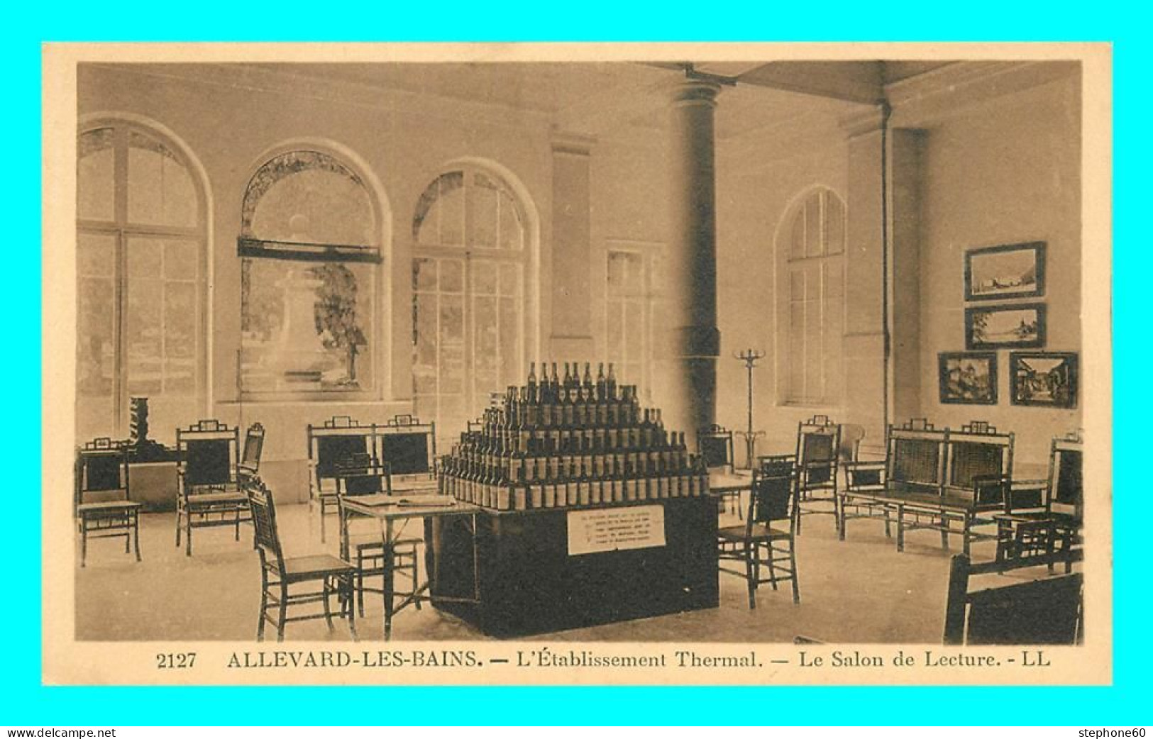 A806 / 101 38 - ALLEVARD Les BAINS Etablissement Thermal Salon De Lecture - Allevard