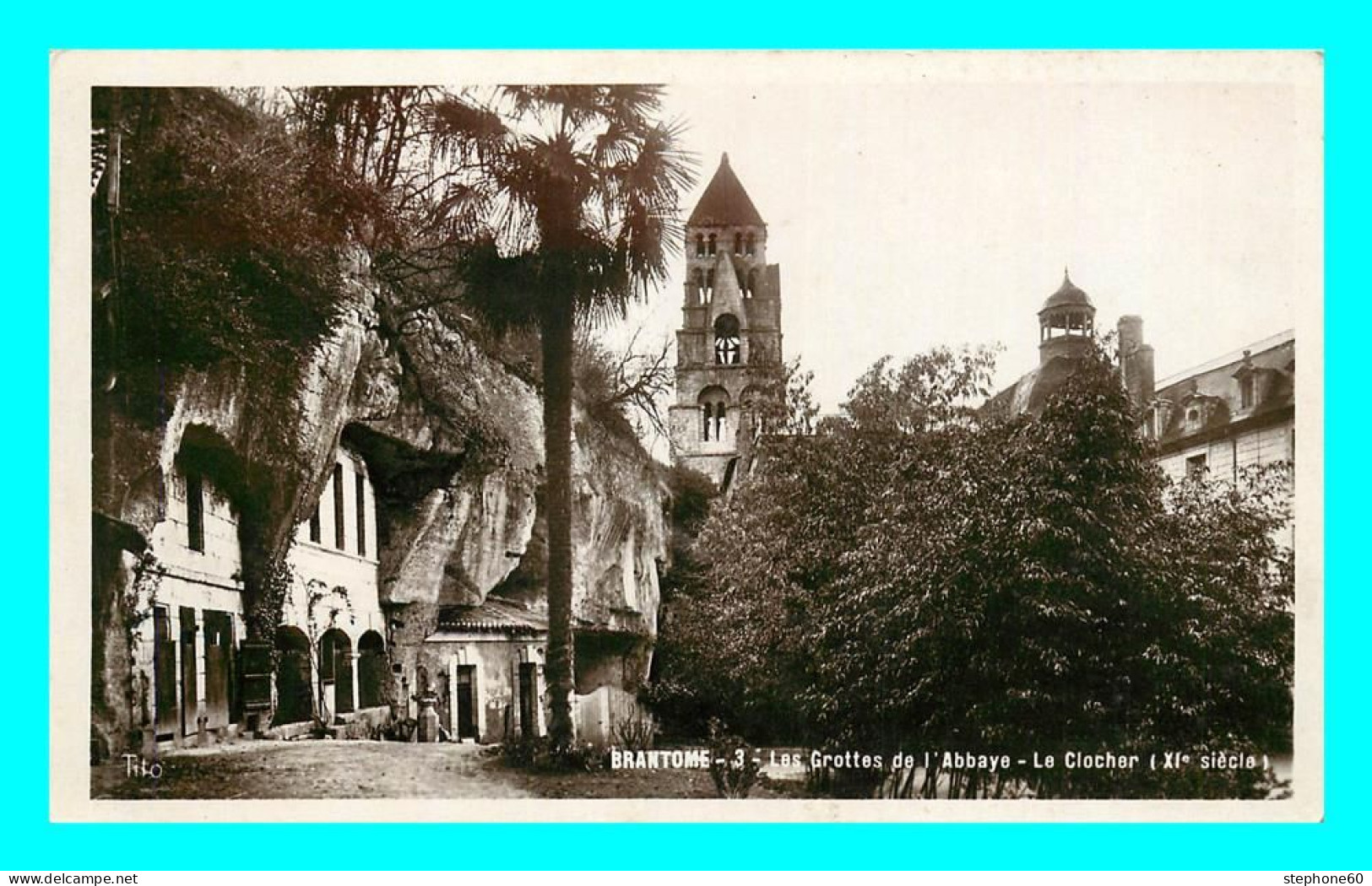 A806 / 129 24 - BRANTOME Grottes De L'Abbaye Clocher - Brantome