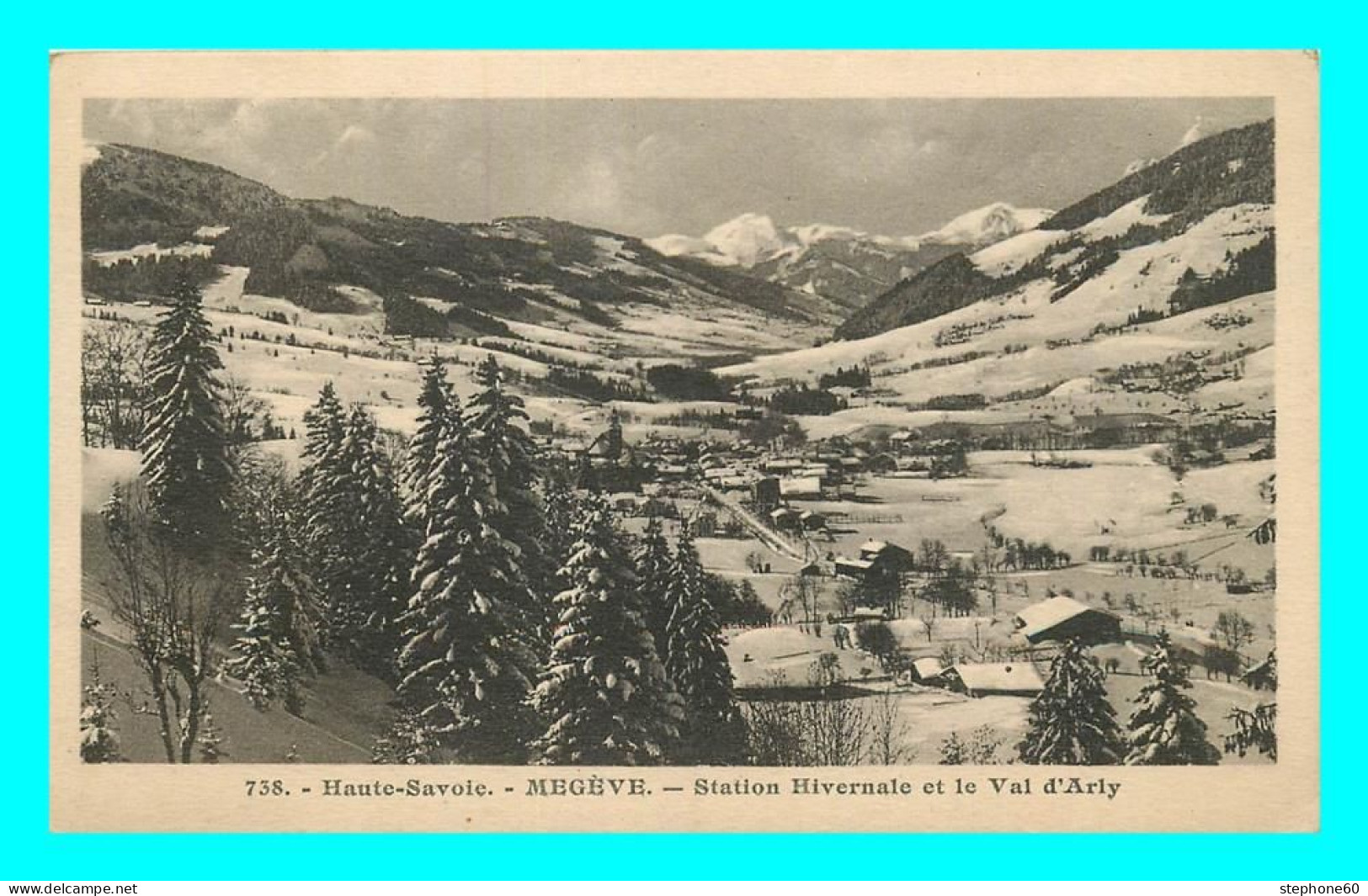 A806 / 073 74 - MEGEVE Station Hivernale Et Le Val D'Arly - Megève