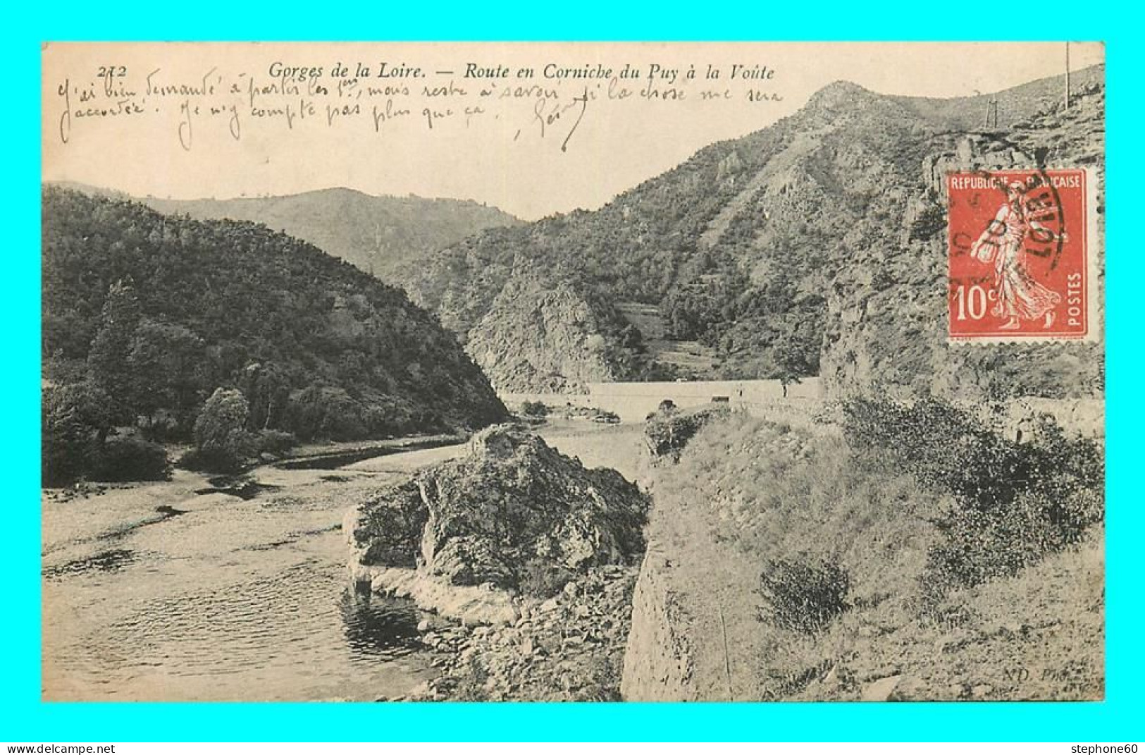 A806 / 091 43 - Gorges De La Loire Route En Corniche Du Puy à La Voute - Autres & Non Classés