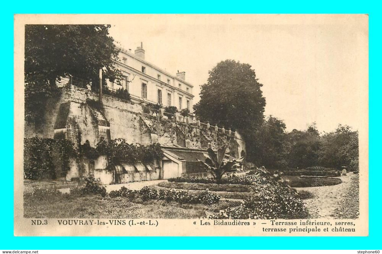 A806 / 309 37 - VOUVRAY LES VINS Les Bidaudieres Terrasses Serres - Vouvray