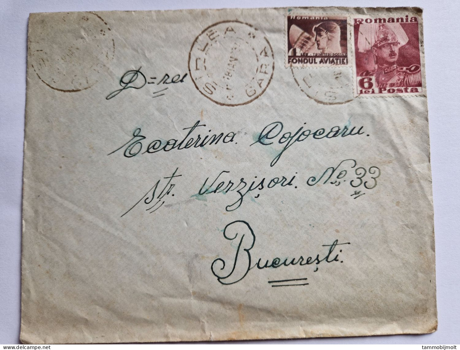 Romania, Cover With Regular And Airmail Stamps, Sihlea To Bucarest To Parscov - Storia Postale