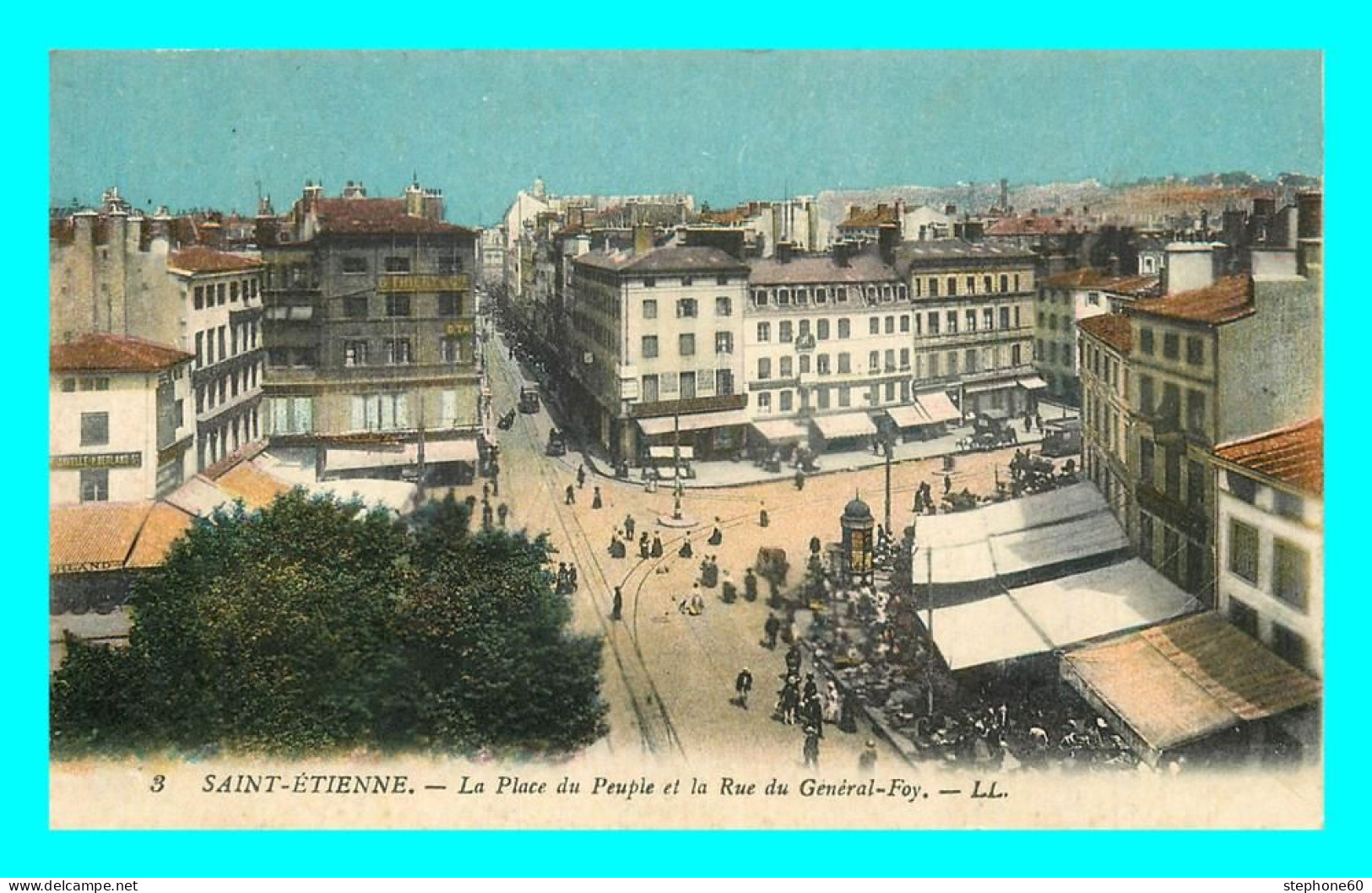A808 / 021 42 - SAINT ETIENNE Place Du Peuple Et Rue Du Général Foy - Saint Etienne