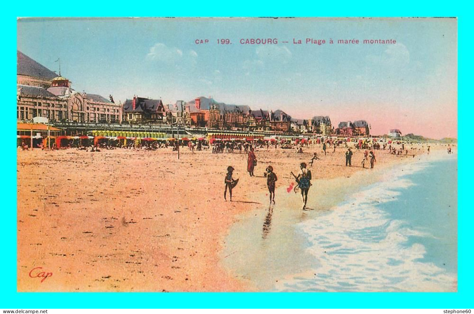 A808 / 385 14 - CABOURG Plage à Marée Montante - Cabourg