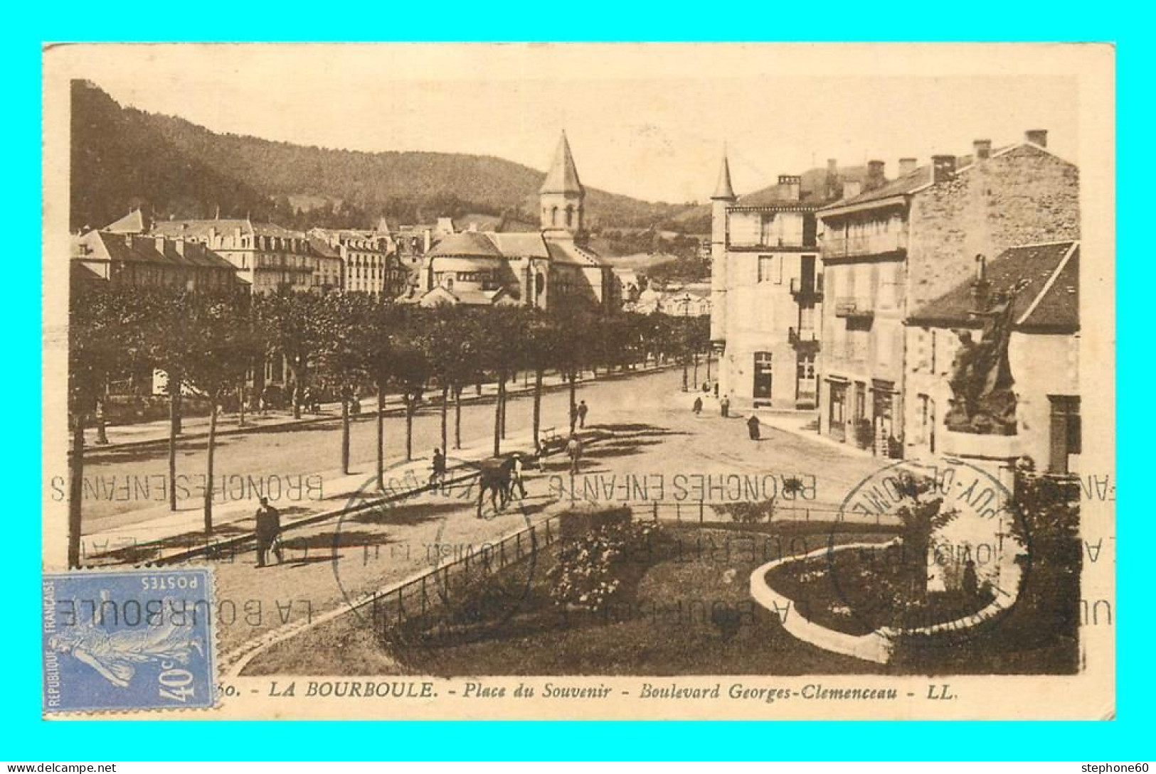 A808 / 485 63 - LA BOURBOULE Place Du Souvenir Boulevard Georges Clemenceau - La Bourboule