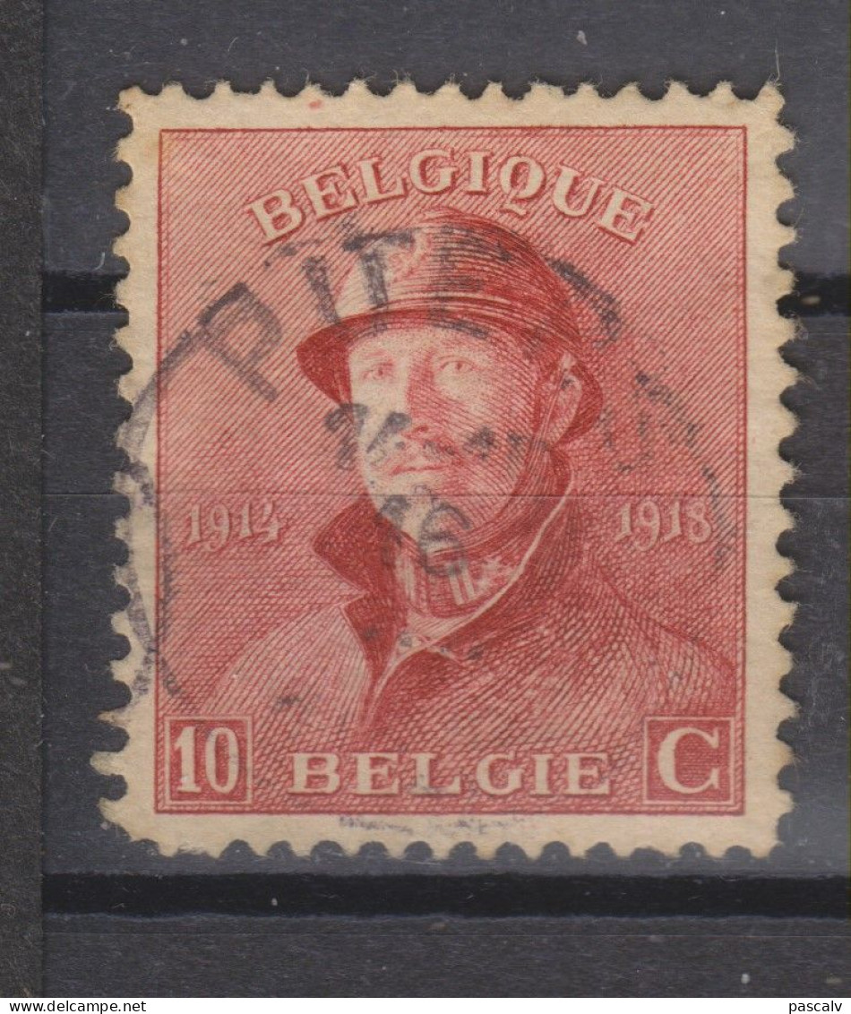 COB 168 Oblitération Centrale PUERS - 1919-1920 Albert Met Helm