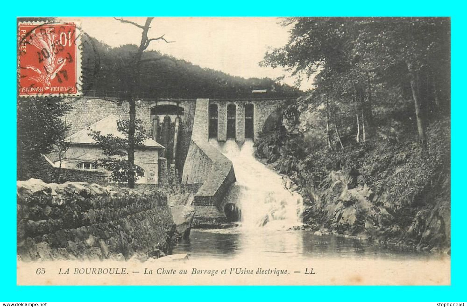 A808 / 483 63 - LA BOURBOULE Chute Au Barrage Et Usine Electrique - La Bourboule